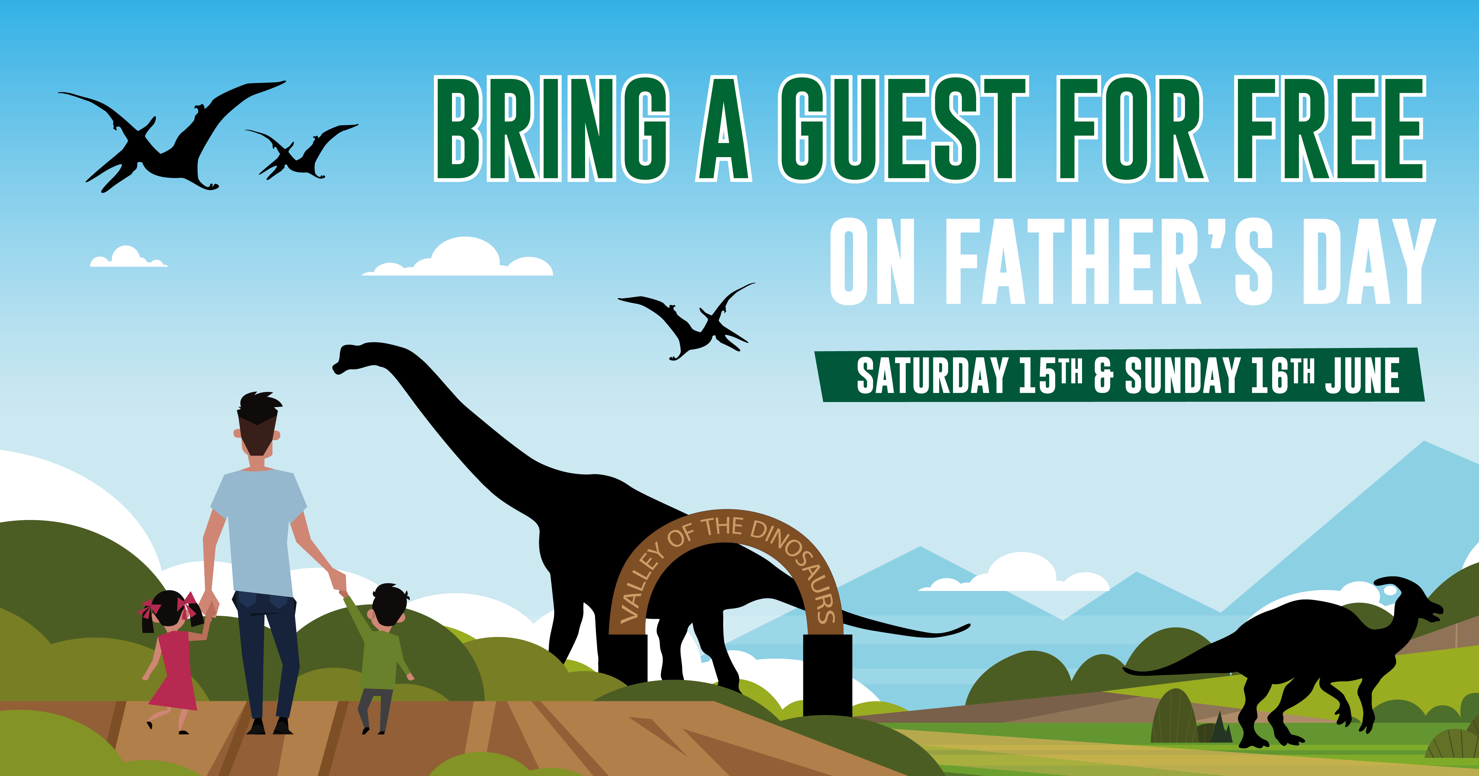 Bring a Guest for FREE this Father's Day Weekend
